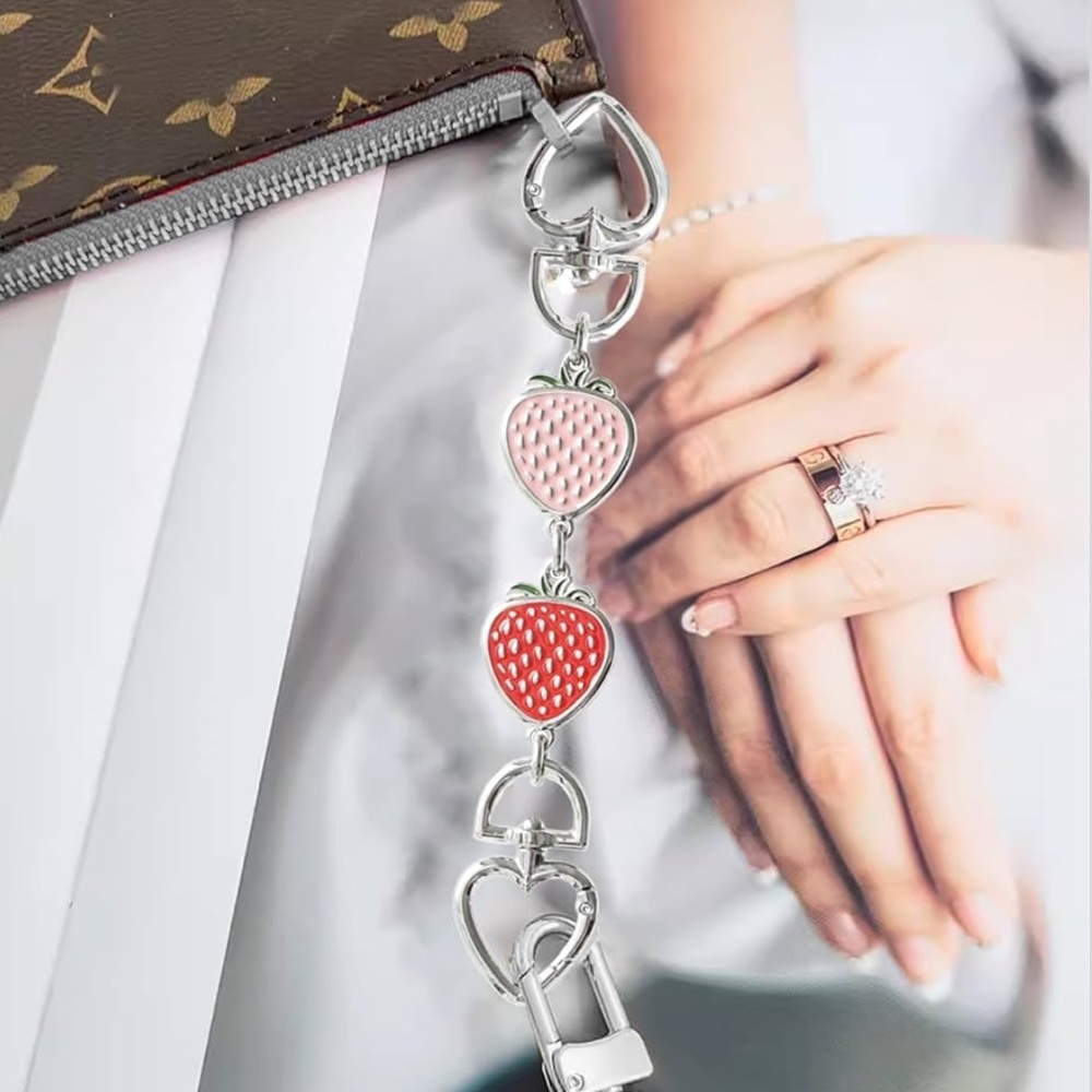 ๐๐ Strawberry Charm Bag Extension 6.5โ x 1โ NWT - Picture 7 of 7